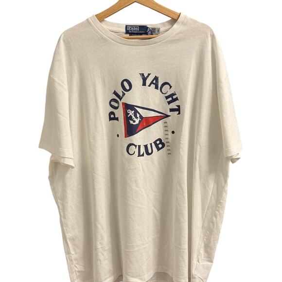 Rare Polo Ralph Lauren Classic Fit “Yacht Club” T-Shirt Size XXL - Picture 1 of 4